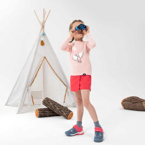 





Юбка-шорты походная для детей 2–6 лет розово-коралловая MH100 KID,